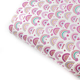 I Love Rainbows Premium Faux Leather Fabric Sheets - Eliza Henri