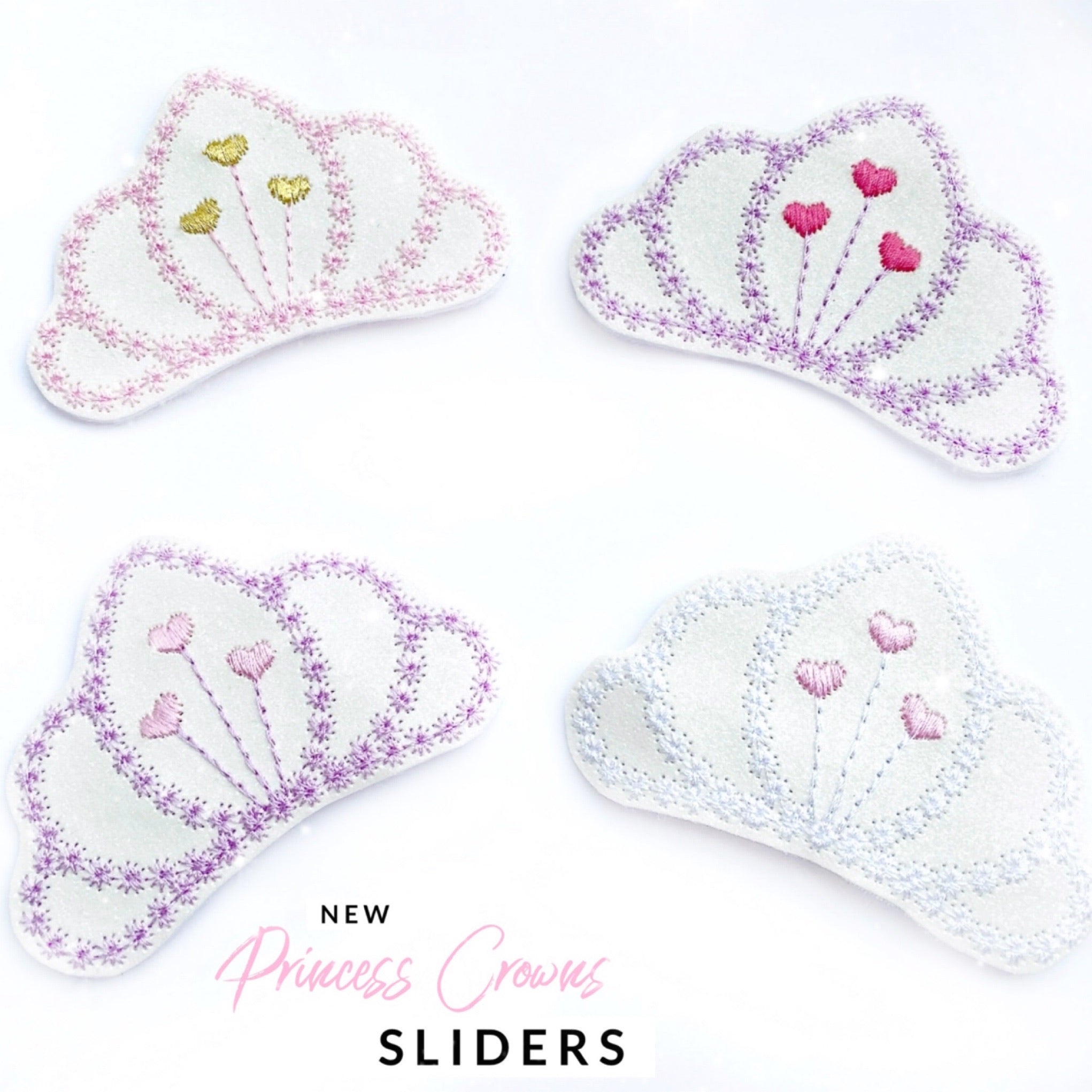 Princess Crown Tiara Headband Slider Felties - Eliza Henri
