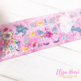 Sleepy Unicorns Sequin Reversible Ribbon 3'' - Eliza Henri