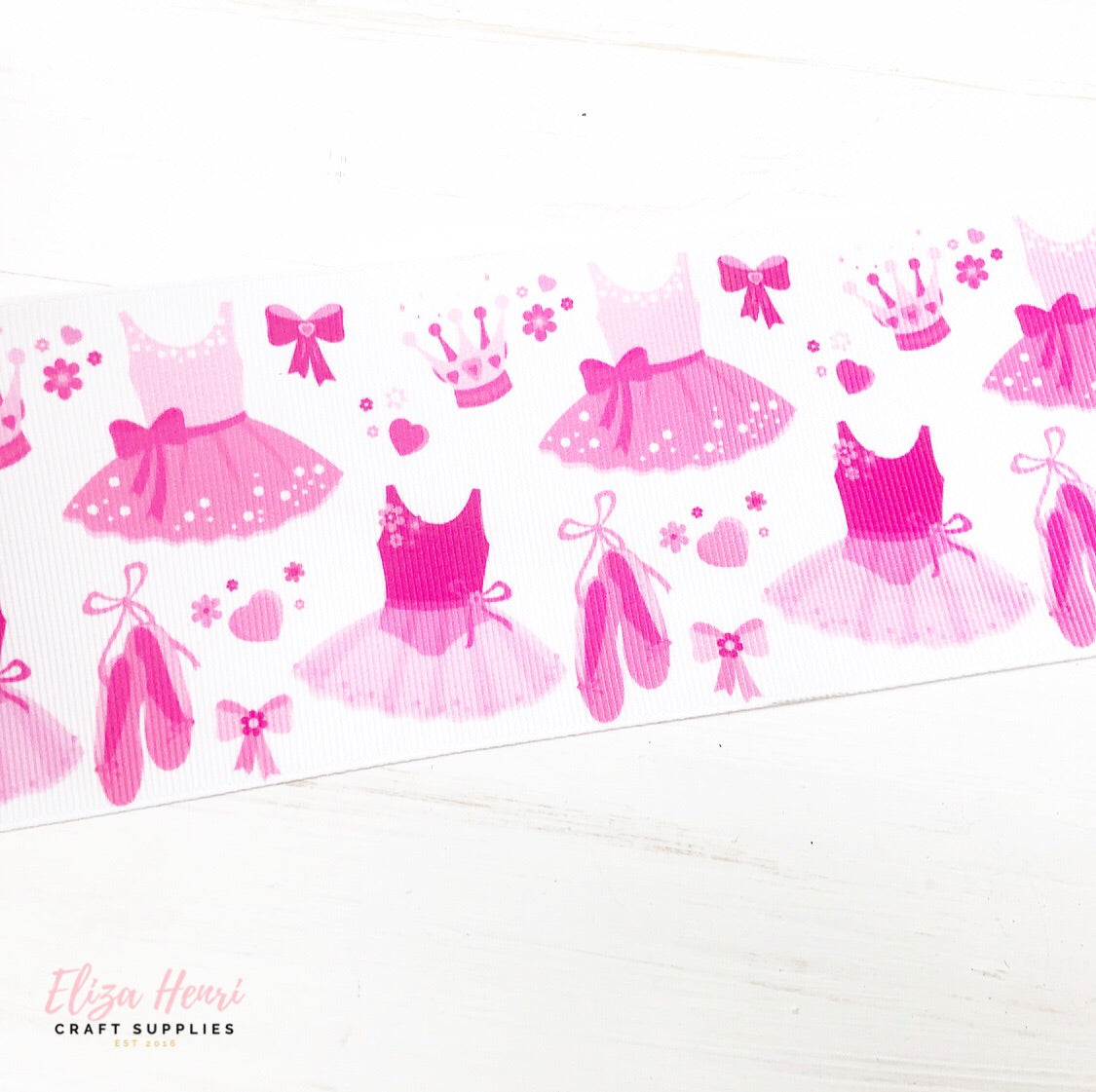 Tutu's & Ballet Shoes Grosgrain Ribbon 2'' or 3'' - Eliza Henri