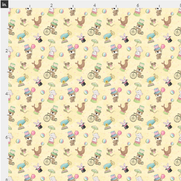 Circus Themed Fabric Felts- As seen in March Bow Box