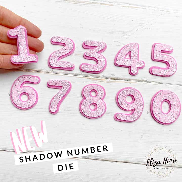 Shadow Numbe Rplates EHC Shadow Number Templates/DIES- PRE ORDER DIES – Eliza Henri Crafts