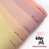 100% Wool Felt- 20 x 30 cm Sheets - Eliza Henri